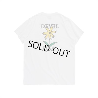 画像2: Deviluse デビルユース Prickly Flower Tシャツ WHITE