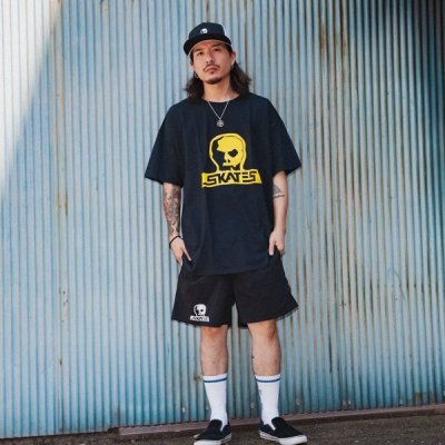 画像5: 【送料無料】SKULL SKATES スカルスケーツ BURBS Tシャツ BLACK/YELLOW