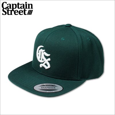 画像1: CAPTAIN STREET Classic CS スナップバックキャップ GREEN キャプテンストリート