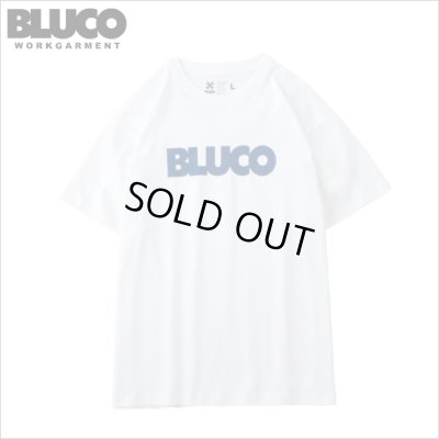 画像1: BLUCO ブルコ PRINT TEE -LOGO- WHITE/NAVY