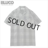 【送料無料】BLUCO ブルコ BUFFALO CHECK WORK SHIRT S/S MOSS GREEN