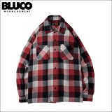 【送料無料】BLUCO ブルコ BUFFALO CHECK FLANNEL SHIRTS RED