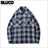 【送料無料】BLUCO ブルコ BUFFALO CHECK FLANNEL SHIRTS NAVY