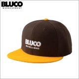 BLUCO ブルコ 6PANEL CAP -LOGO- BROWN