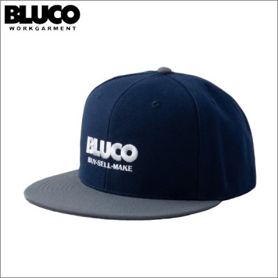 画像1: BLUCO ブルコ 6PANEL CAP -LOGO- NAVY