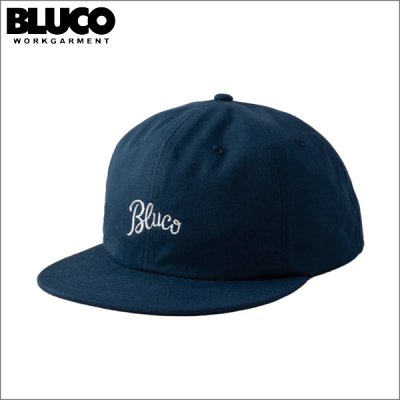 画像1: BLUCO ブルコ 6PANEL CAP -SCRIPT- NAVY