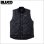 画像1: 【送料無料】BLUCO ブルコ RIB COLLAR QUILTING VEST BLACK (1)