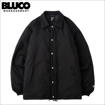 画像1: 【送料無料】BLUCO ブルコ T/C COACH JACKET -QUILTING LINING- BLACK