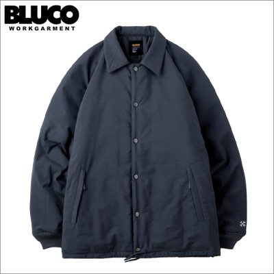 画像1: 【送料無料】BLUCO ブルコ T/C COACH JACKET -QUILTING LINING- CHARCOAL