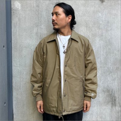 画像2: 【送料無料】BLUCO ブルコ T/C COACH JACKET -QUILTING LINING- KHAKI