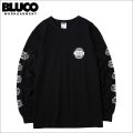 BLUCO ブルコ PRINT L/S TEE -Oil- BLACK