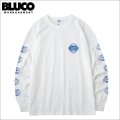 BLUCO ブルコ PRINT L/S TEE -Oil- WHITE