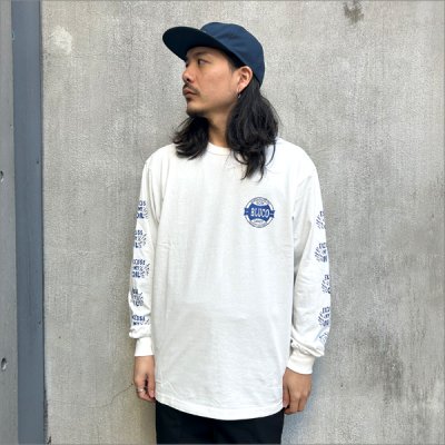 画像2: BLUCO ブルコ PRINT L/S TEE -Oil- WHITE