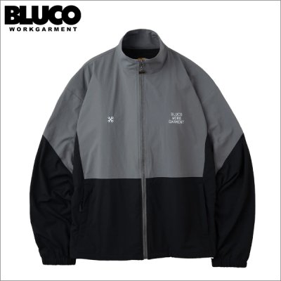 画像1: 【送料無料】BLUCO ブルコ STRETCH TRACK JACKET -COMBINATION- GRAY/BLACK