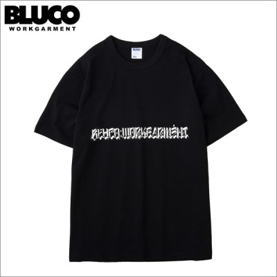 画像1: BLUCO ブルコ PRINT TEE -USUGROW- BLACK