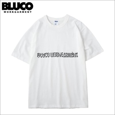 画像1: BLUCO ブルコ PRINT TEE -USUGROW- WHITE