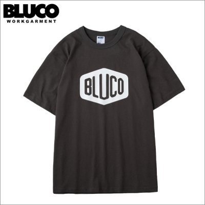 画像1: BLUCO ブルコ PRINT TEE -Hex- CHARCOAL