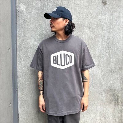 画像2: BLUCO ブルコ PRINT TEE -Hex- CHARCOAL