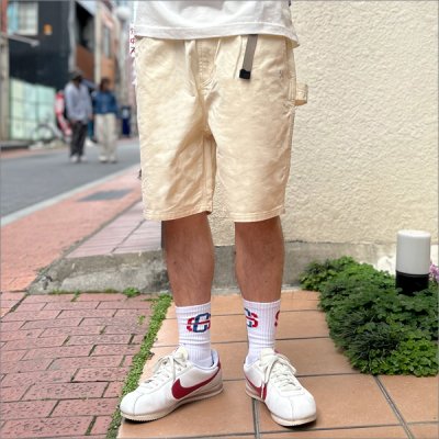画像2: 【送料無料】BLUCO ブルコ LIGHT CANVAS PAINTER SHORTS IVORY