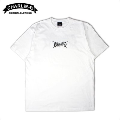 画像1: CharlieB チャーリービー DM Logo Tシャツ WHITE