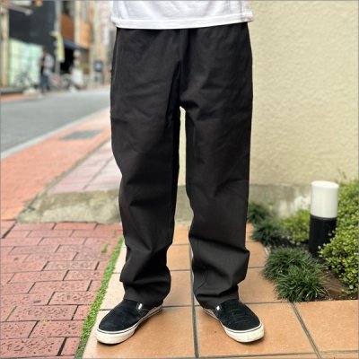 画像2: 【送料無料】COOKMAN クックマン Semiwide Chef パンツ Duck Canvas BLACK