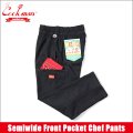 【送料無料】COOKMAN クックマン Semiwide Chef パンツ Front Pocket Duck Canvas BLACK