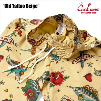 画像3: 【送料無料】COOKMAN クックマン Chef パンツ Old Tattoo BEIGE