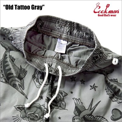 画像3: 【送料無料】COOKMAN クックマン Chef パンツ Old Tattoo GRAY