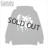 【送料無料】CAPTAIN STREET Drip C/S P/Oパーカー BLACK キャプテンストリート