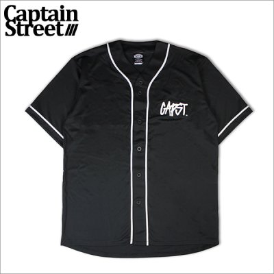 画像1: CAPTAIN STREET CAPST Logo ベースボールシャツ BLACK キャプテンストリート