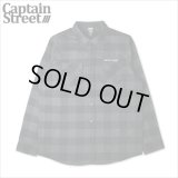 【送料無料】CAPTAIN STREET CAPTAINST CHECK L/S シャツ BLACK キャプテンストリート