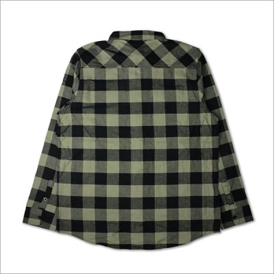 画像2: 【送料無料】CAPTAIN STREET CAPTAINST CHECK L/S シャツ OLIVE キャプテンストリート