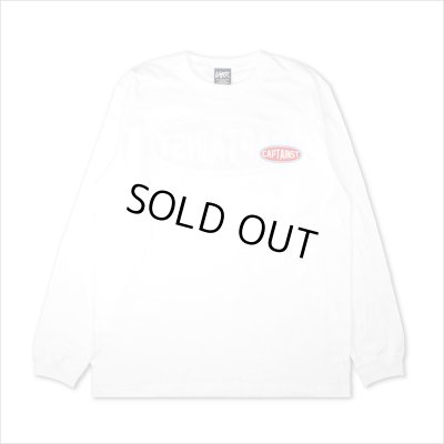 画像2: CAPTAIN STREET Oval Logo L/S Tシャツ WHITE キャプテンストリート