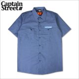 【送料無料】CAPTAIN STREET RS S/Sワークシャツ BLUE キャプテンストリート