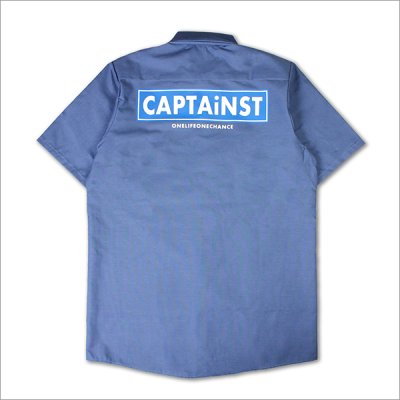画像2: 【送料無料】CAPTAIN STREET RS S/Sワークシャツ BLUE キャプテンストリート