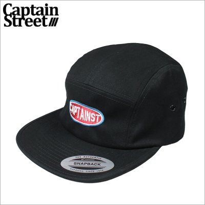 画像1: CAPTAIN STREET Oval Logo CAMPキャップ BLACK キャプテンストリート