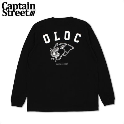 画像1: CAPTAIN STREET Bark L/S Tシャツ BLACK キャプテンストリート