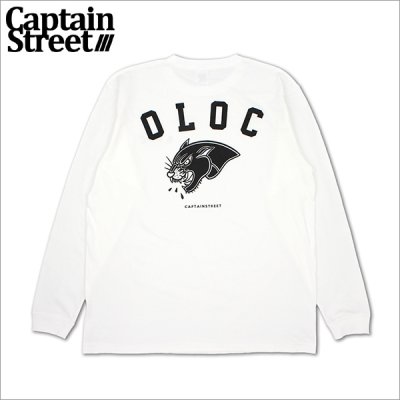 画像1: CAPTAIN STREET Bark L/S Tシャツ WHITE キャプテンストリート