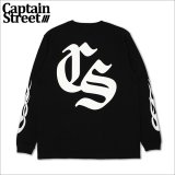 CAPTAIN STREET Old CS L/S Tシャツ BLACK キャプテンストリート