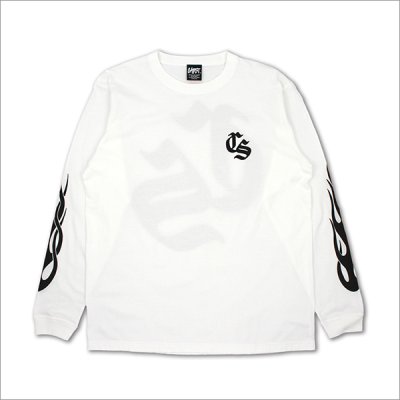 画像2: CAPTAIN STREET Old CS L/S Tシャツ WHITE キャプテンストリート