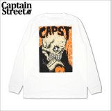 CAPTAIN STREET Skull CTK L/S Tシャツ WHITE キャプテンストリート