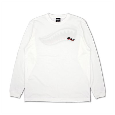 画像2: CAPTAIN STREET Shark Mouth L/S Tシャツ WHITE キャプテンストリート