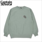 【送料無料】CAPTAIN STREET Classic CS クルーネックスウェット SMOKYGREEN キャプテンストリート