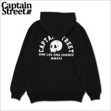 【送料無料】CAPTAIN STREET Skull Head P/Oパーカー BLACK キャプテンストリート