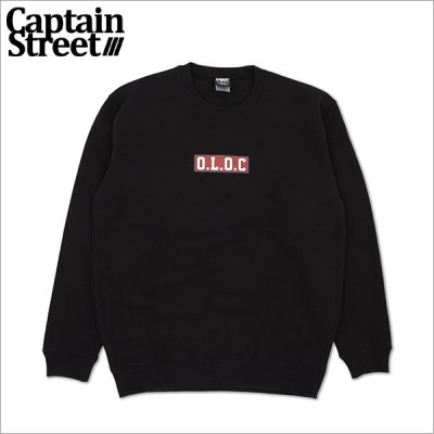 画像1: 【送料無料】CAPTAIN STREET SUP クルーネックスウェット BLACK キャプテンストリート