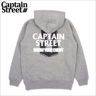 画像1: 【送料無料】CAPTAIN STREET KYE P/Oパーカー GRAY キャプテンストリート