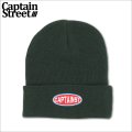 CAPTAIN STREET Oval Logo ニットキャップ GREEN キャプテンストリート