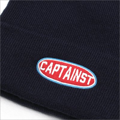 画像3: CAPTAIN STREET Oval Logo ニットキャップ NAVY キャプテンストリート