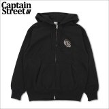 【送料無料】CAPTAIN STREET Classic CS ZIPパーカー BLACK キャプテンストリート