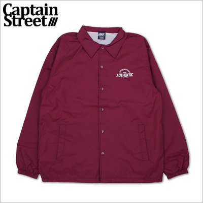 画像1: 【送料無料】CAPTAIN STREET AUTHENTIC コーチJKT BURGUNDY キャプテンストリート